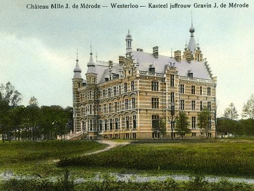 Postkaart Westerlo gemeentehuis kasteel